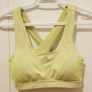 Adidas light green sport bra
